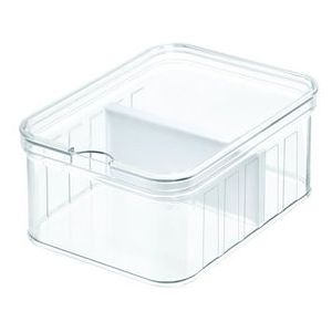 Aufbewahrungskiste iDesign Crisp Kühlschrank mit Trennwänden Klein