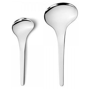 Servierlöffel Georg Jensen Bloom Edelstahl Glänzend (2-teilig)