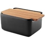 Butterdose Eva Solo Nordic Kitchen mit Eichendeckel Schwarz
