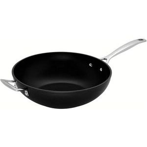 Wok Le Creuset Les Forgées Schwarz 30 cm
