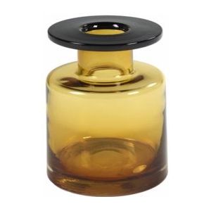 Vase Serax Wind & Fire By Marie Michielssen Amber Black S 18,5 x 18,5 x 22,0 cm