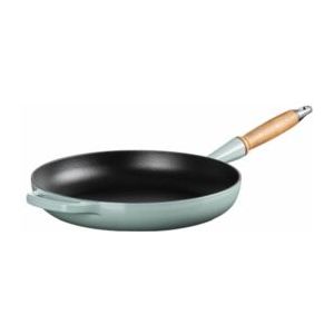 Bratpfanne Le Creuset Rund Holzgriff Sea Salt 28 cm