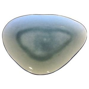 Teller Gastro Oval Grau Blau 22 cm (4-teilig)