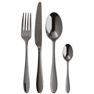Besteckset Sambonet Velvet PVD Black (24-Teilig)