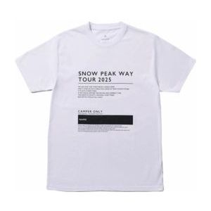T-Shirt Snow Peak SPW Tour 2025 Herren White-M