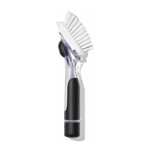 Spülbürste mit Seifendosierer. OXO Black