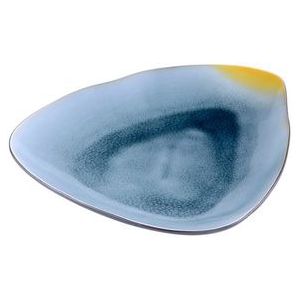 Teller Gastro Oval Grau Blau 28 cm (3-teilig)