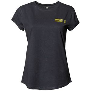 Dames T-shirt Amnesty-logo - zwart -L