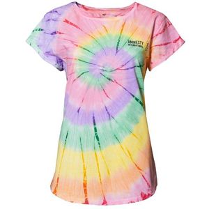 Dames T-shirt Amnesty-logo - tie dye-XL