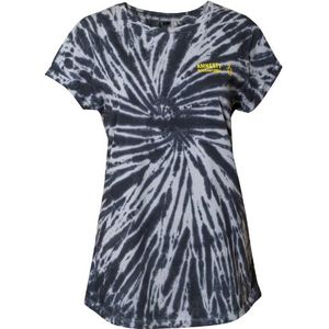 Dames T-shirt Amnesty-logo -  tie dye zwart -L