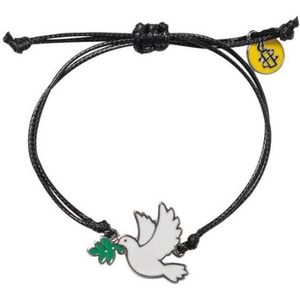 Amnesty-Icons armband duif | zwart