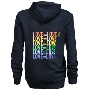Uniseks sweater met capuchon LOVE = LOVE -XXXL
