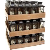 Atmosphera tuinlantaarn met led kaars op zonne-energie - Hoogte 28 cm