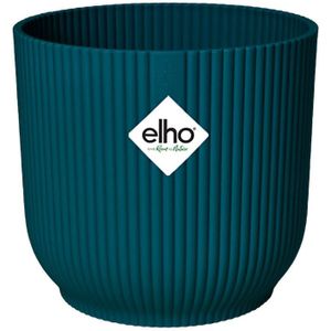 elho Vibes Fold Rond 16 - Diepblauw (Blauw) - Ø 16 x H 15 cm - Ideaal voor binnen - 100% gerecycled