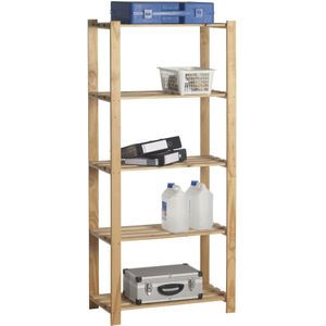 Practo Home opbergrek met 5 legborden - Max. 125KG - Enkel - 175x80x40cm - Extra stevig