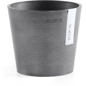 Ecopots Amsterdam 13 - Grey - Ø13 x H11,4 cm - Ronde grijze bloempot