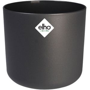 elho B.for Soft Rond 25 - Antraciet (Zwart) - Ø 25 x H 23 cm - Ideaal voor binnen - 100% gerecycled