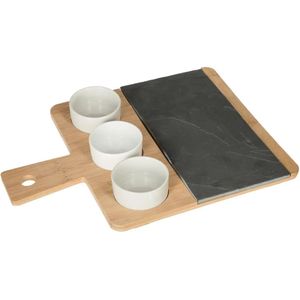 Secret de Gourmet - Serveerplank - Borrelplank - Tapasplank - Amuse-bouche set - Bamboe