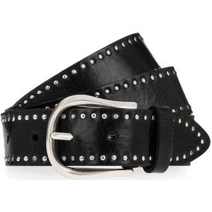 b.belt Studded belt Leer schwarz 100 cm