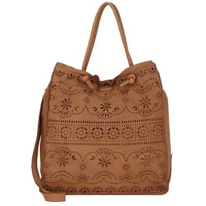 Caterina Lucchi Handtas leer 36 cm cognac