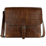 bugatti Nevio Aktetas Messenger Leer 30 cm cognac