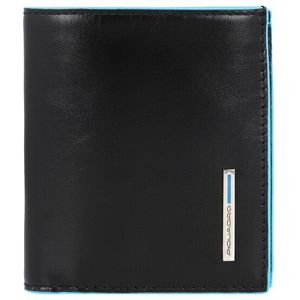 Piquadro Blauwe Vierkante Portemonnee RFID Leer 10 cm black