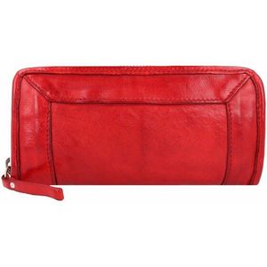 Campomaggi Leren portemonnee 21 cm rosso