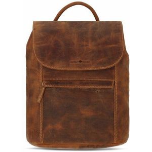 Greenburry Vintage Stad rugzak Leer 35 cm brown