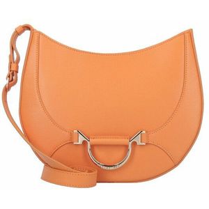 BORBONESE Borsa Schoudertas Leer 20 cm orange sunset