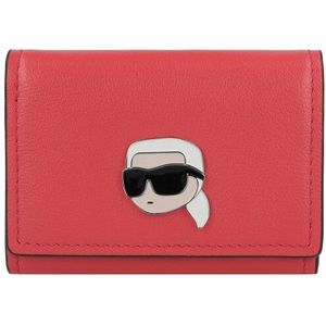 Karl Lagerfeld Ikonik 2.0 Portemonnee Leer 11 cm haute red