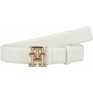 Tommy Hilfiger TH Logo Bombe 2.5 Riem Leer ecru 100 cm