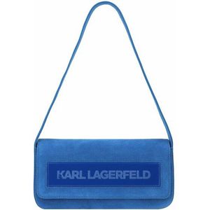 Karl Lagerfeld Essential Schoudertas Leer 24 cm royal blue
