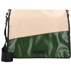 Greenburry Upcycled Tarpaulin Boodschapper 40 cm Laptop compartiment  beige