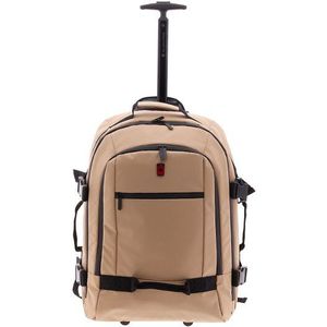 Gladiator - Polar - Handbagage Rugzak Trolley - Beige - Waterafstotend Polyester