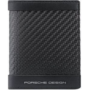 Porsche Design Carbon creditcard etui RFID leer 7,5 cm  zwart