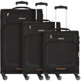 American Tourister Summer Session 4 wielen Kofferset 3-delig black-orange