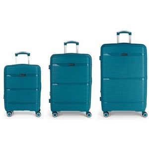 Gabol Akane 4 Roll Suitcase Set 3st. turquesa