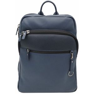 Jump Boston rugzak 39 cm leren laptopvak blue