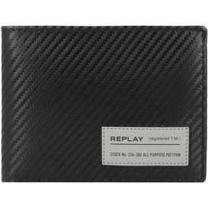 Replay Portemonnee RFID-bescherming Leer 13 cm black