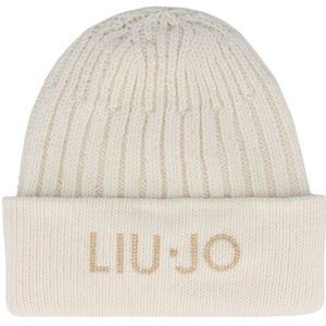 Liu Jo Studs Gebreide muts bianco lana