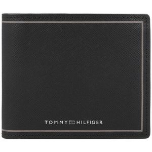 Tommy Hilfiger TH Saffiano Portemonnee Leer 11.5 cm black