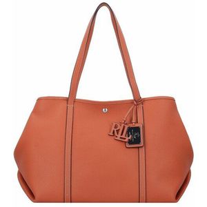 Lauren Ralph Lauren Emerie Shopper Tas Leer 35 cm rust orange