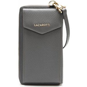 Lazarotti Bologna Leather Mobiel telefoonhoesje Leer 11 cm grey-2