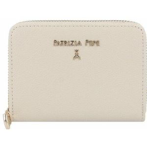 Patrizia Pepe Lederen portefeuille 12 cm off white