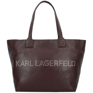 Karl Lagerfeld Signature Shopper Tas Leer 33 cm dark chocolate