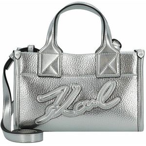 Karl Lagerfeld Skuare Handtas 22 cm silver