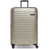 Pactastic Collection 04 THE LARGE + 4 wielen Trolley L 75 cm met uitbreidingsplooi champaign-metallic