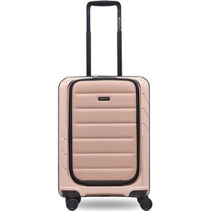 Redolz Essentials 17 4-wiel cabine trolley 55 cm soft-pocket laptop compartiment  beige