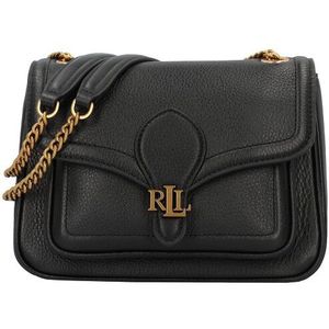 Lauren Ralph Lauren Bradley Schoudertas Leer 21.5 cm  zwart