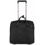 Piquadro Korte 2-wiel Business Trolley 40 cm laptopvak black